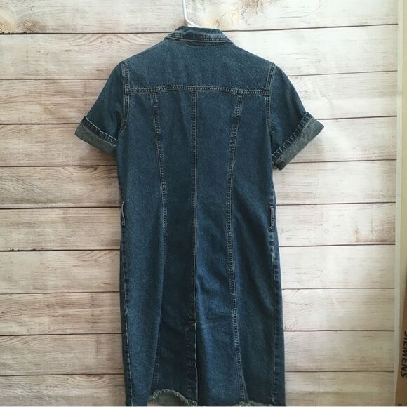 FADED GLORY DENIM BUTTON FRONT DRESS - Picture 5 of 5